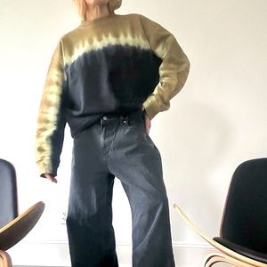 Proenza Schouler PSWL. Tie-dyed French cotton-terry sweatshirt. Medium. NWOT